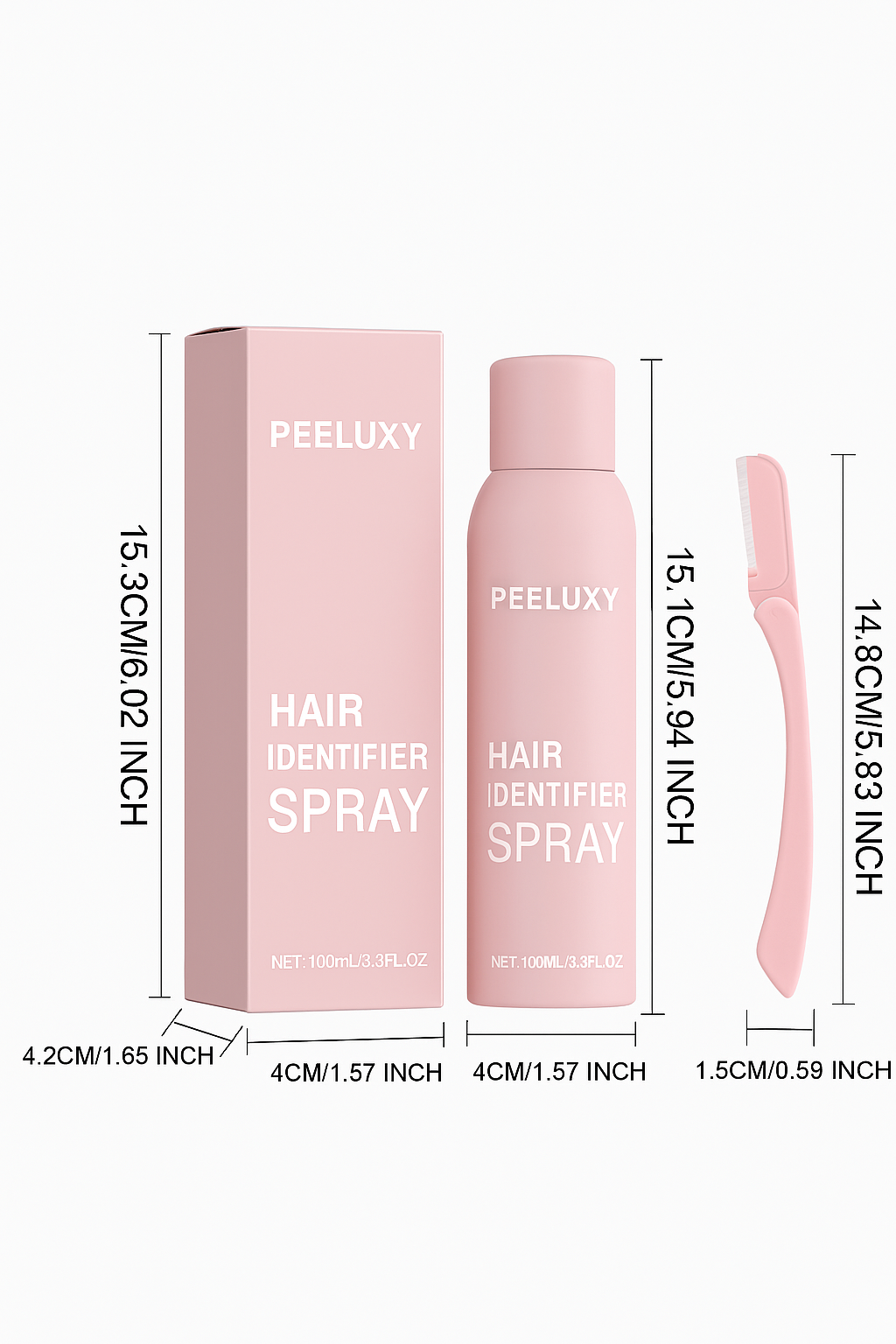Peeluxy™ Hair Identifier Set – Smooth Shave & Glow Spray
