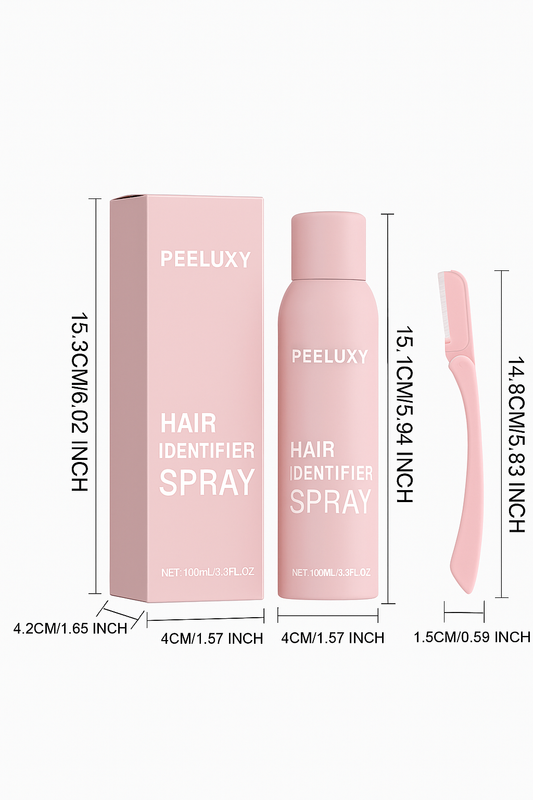 Peeluxy™ Hair Identifier Set – Smooth Shave & Glow Spray